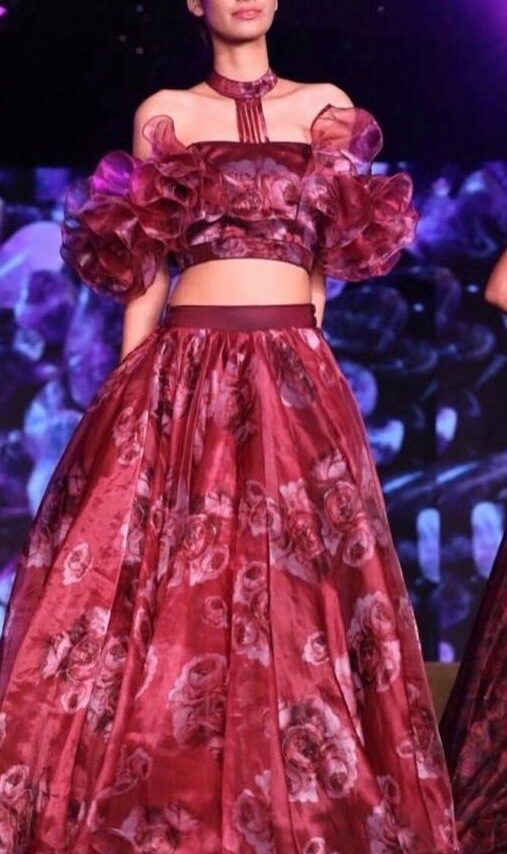 Floral organza coordinate